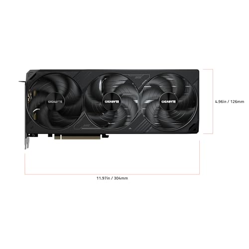 GIGABYTE GeForce RTX 5080 WINDFORCE SFF 16G Graphics Card  16GB 256 bit GDDR7  PCIe 5 0  WINDFORCE Cooling System  GV N5080WF3 16GD Video Card