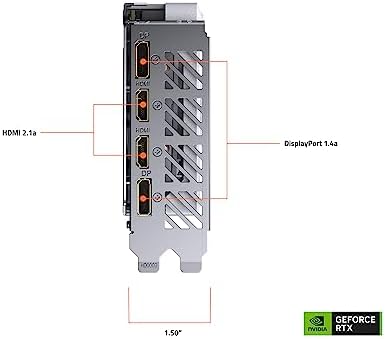 GIGABYTE GeForce RTX 5060 AERO OC 8G Graphics Card  8GB 128 bit GDDR7  PCIe 5 0  WINDFORCE Cooling System  GV N5060AERO OC 8GD Video Card