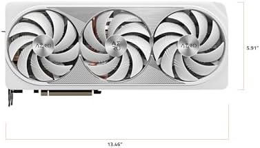 GIGABYTE GeForce RTX 4080 Super AERO OC 16G Graphics Card  3X WINDFORCE Fans  16GB 256 bit GDDR6X  GV N408SAERO OC 16GD Video Card