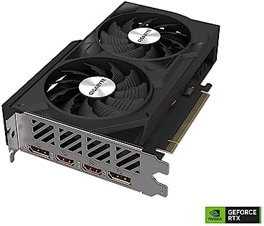 GIGABYTE GeForce RTX 5060 WINDFORCE OC 8G Graphics Card  8GB 128 bit GDDR7  PCIe 5 0  WINDFORCE Cooling System  GV N5060WF2OC 8GD Video Card
