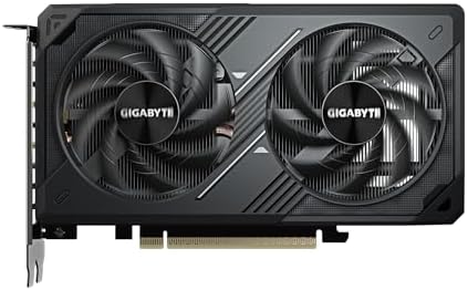 GIGABYTE GeForce RTX 5060 WINDFORCE OC 8G Graphics Card  8GB 128 bit GDDR7  PCIe 5 0  WINDFORCE Cooling System  GV N5060WF2OC 8GD Video Card