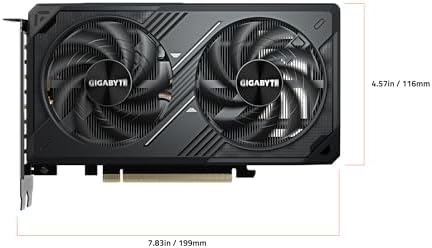 GIGABYTE GeForce RTX 5060 WINDFORCE OC 8G Graphics Card  8GB 128 bit GDDR7  PCIe 5 0  WINDFORCE Cooling System  GV N5060WF2OC 8GD Video Card