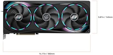 GIGABYTE GeForce RTX 5070 Ti Gaming OC 16G Graphics Card  16GB 256 bit GDDR7  PCIe 5 0  WINDFORCE Cooling System  GV N507TGAMING OC 16GD Video Card