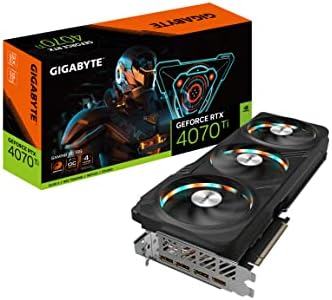GIGABYTE GeForce RTX 5070 Ti Gaming OC 16G Graphics Card  16GB 256 bit GDDR7  PCIe 5 0  WINDFORCE Cooling System  GV N507TGAMING OC 16GD Video Card