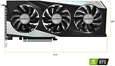 GIGABYTE GeForce RTX 3060 Gaming OC 12G  REV2 0  Graphics Card  3X WINDFORCE Fans  12GB 192 bit GDDR6  GV N3060GAMING OC 12GD Video Card