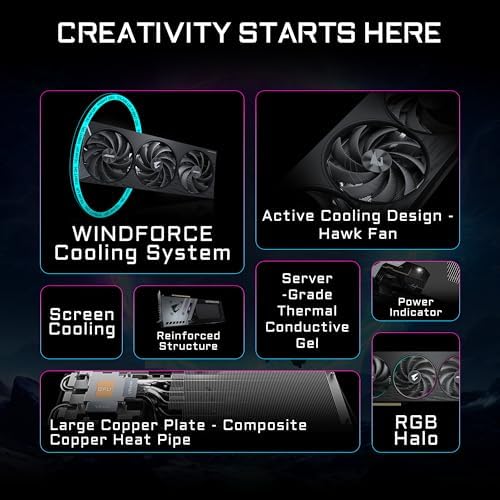 GIGABYTE GeForce RTX 5060 Ti Eagle MAX OC 16G Graphics Card  16GB 128 bit GDDR7  PCIe 5 0  WINDFORCE Cooling System  GV N506TEAGLEMAX OC 16GD Video Card