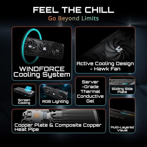 GIGABYTE GeForce RTX 5060 Ti Gaming OC 8G Graphics Card  8GB 128 bit GDDR7  PCIe 5 0  WINDFORCE Cooling System  GV N506TGAMING OC 8GD Video Card