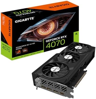 GIGABYTE GeForce RTX 5070 WINDFORCE SFF 12G Graphics Card  12GB 256 bit GDDR7  PCIe 5 0  WINDFORCE Cooling System  GV N5070WF3 12GD Video Card