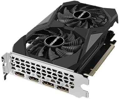GIGABYTE GeForce RTX 3050 WINDFORCE OC V2 6G Graphics Card  2X WINDFORCE Fans  6GB GDDR6 96 bit GDDR6  GV N3050WF2OCV2 6GD Graphics Card