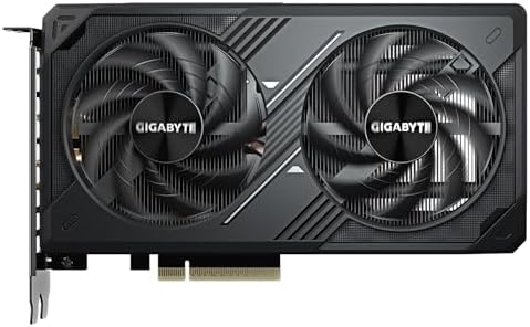 GIGABYTE Tarjeta gráfica GeForce RTX 5060 WINDFORCE OC 8G, 8 GB 128 bits GDDR7, PCIe 5.0, sistema de refrigeración WINDFORCE, tarjeta de video GV-N5060WF2OC-8GD