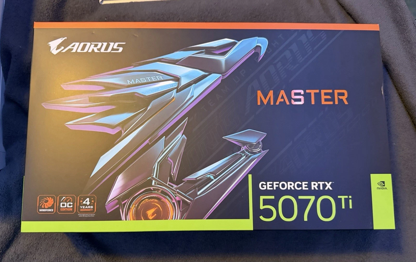 GIGABYTE GeForce RTX 5070 Ti AORUS MASTER 16G GDDR7 Graphics Card