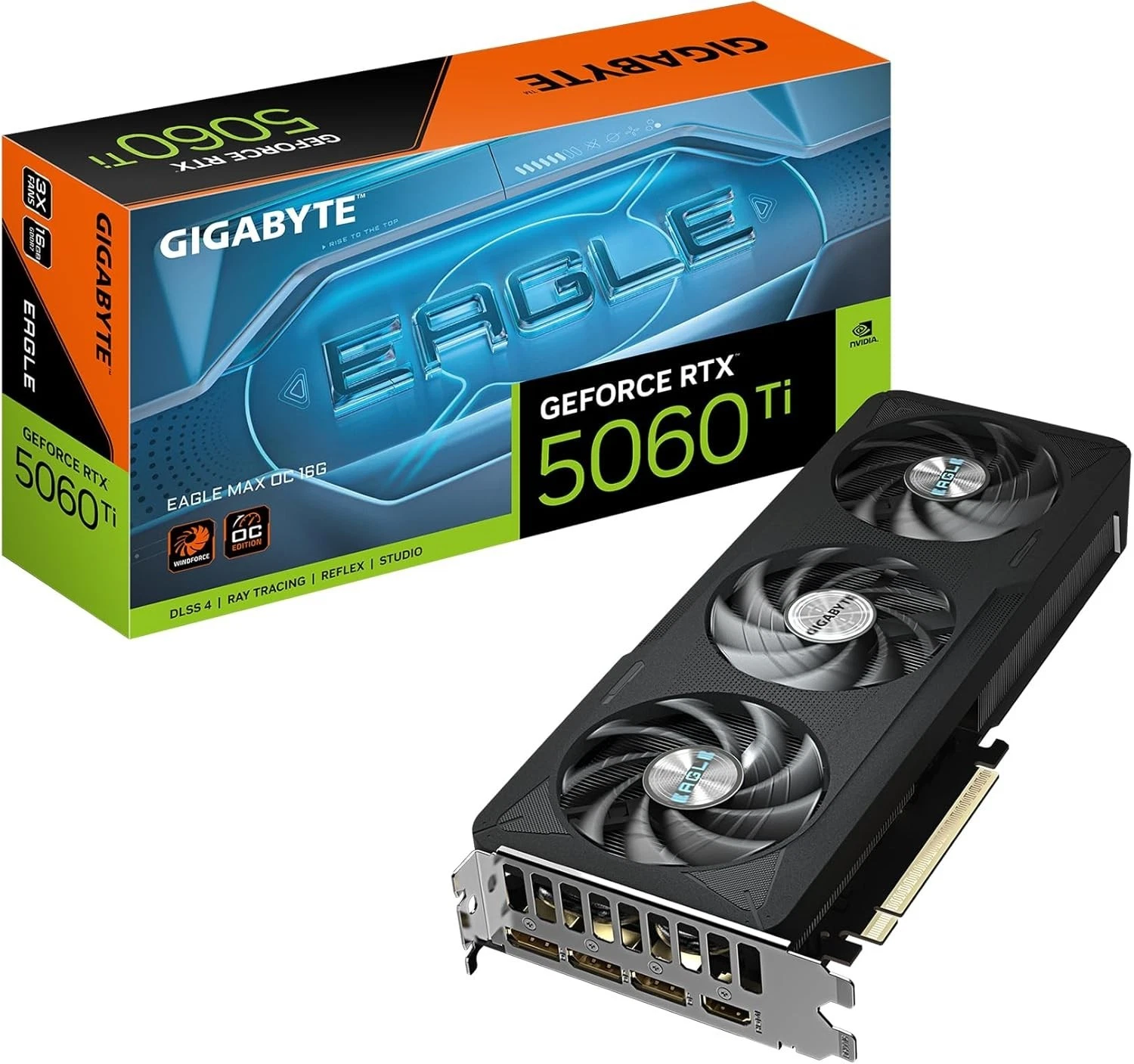GIGABYTE GeForce RTX 5060 Ti Eagle MAX OC 16G Graphics Card 6GB 128 bit GDDR7 PC