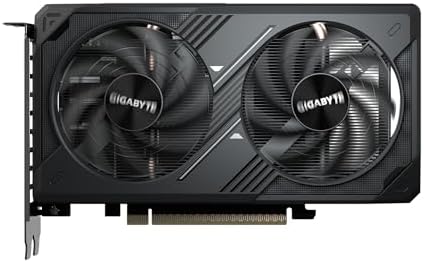 GIGABYTE GeForce RTX 5050 WINDFORCE OC 8G Graphics Card  8GB 128 bit GDDR6  PCIe 5 0  WINDFORCE Cooling System  GV N5050WF2OC 8GD Video Card