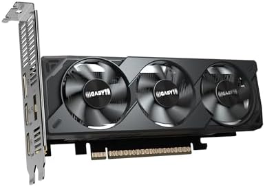 GIGABYTE GeForce RTX 5050 OC Low Profile 8G Graphics Card  8GB 128 bit GDDR6  PCIe 5 0  Supports up to 4 displays  GV N5050OC 8GL Video Card