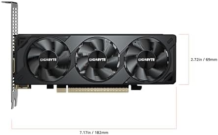 GIGABYTE GeForce RTX 5050 OC Low Profile 8G Graphics Card  8GB 128 bit GDDR6  PCIe 5 0  Supports up to 4 displays  GV N5050OC 8GL Video Card