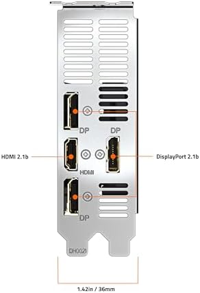 GIGABYTE GeForce RTX 5060 OC Low Profile 8G Graphics Card  by NVIDIA  8GB 128 bit GDDR7  PCIe 5 0  Supports up to 4 displays  DisplayPort & HDMI   Video Output Interface  GV N5060OC 8GL Video Card
