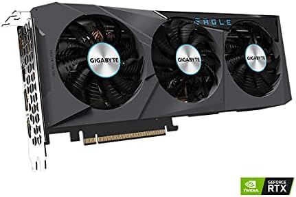GIGABYTE GeForce RTX 3070 Eagle OC 8G  REV2 0  Graphics Card  3X WINDFORCE Fans  LHR  8GB 256 bit GDDR6  GV N3070EAGLE OC 8GD REV2 0 Video Card  Renewed 