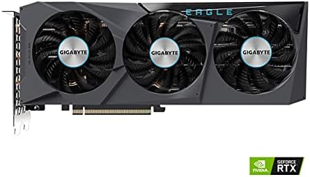 GIGABYTE GeForce RTX 3070 Eagle OC 8G  REV2 0  Graphics Card  3X WINDFORCE Fans  LHR  8GB 256 bit GDDR6  GV N3070EAGLE OC 8GD REV2 0 Video Card  Renewed 