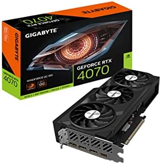 GIGABYTE GeForce RTX 4070 WINDFORCE OC 12G Graphics Card  3X WINDFORCE Fans  12GB 192 bit GDDR6X  GV N4070WF3OC 12GD Video Card