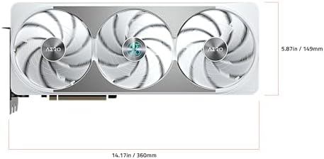 GIGABYTE GeForce RTX 5070 Ti AERO OC 16G Graphics Card  16GB 256 bit GDDR7  PCIe 5 0  WINDFORCE Cooling System  GV N507TAERO OC 16GD Video Card