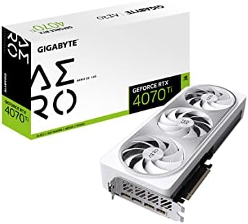 GIGABYTE GeForce RTX 5070 Ti AERO OC 16G Graphics Card  16GB 256 bit GDDR7  PCIe 5 0  WINDFORCE Cooling System  GV N507TAERO OC 16GD Video Card