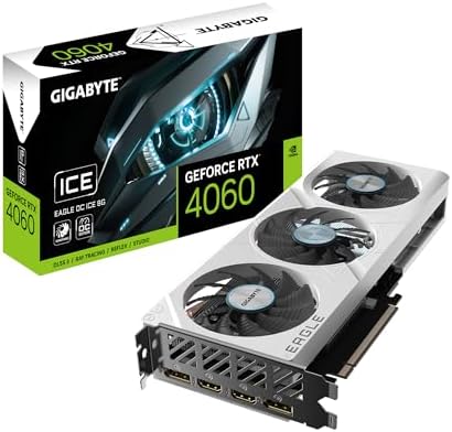 GIGABYTE GeForce RTX 5060 AERO OC 8G Graphics Card  8GB 128 bit GDDR7  PCIe 5 0  WINDFORCE Cooling System  Made by NVIDIA  DisplayPort & HDMI   Video Output Interface  GV N5060AERO OC 8GD Video Card