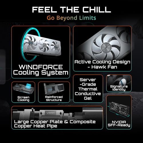GIGABYTE GeForce RTX 5070 Eagle OC ICE SFF 12G Graphics Card  12GB 192 bit GDDR7  PCIe 5 0  WINDFORCE Cooling System  GV N5070EAGLEOC ICE 12GD Video Card  Compatible with Desktop