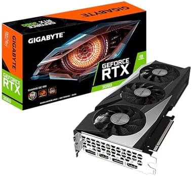 GIGABYTE GeForce RTX 3060 WINDFORCE OC 12G Graphics Card  2X WINDFORCE Fans  12GB 192 bit GDDR6  GV N3060WF2OC 12GD Video Card