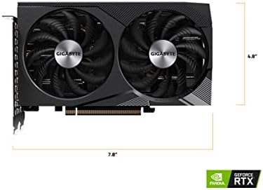 GIGABYTE GeForce RTX 3060 WINDFORCE OC 12G Graphics Card  2X WINDFORCE Fans  12GB 192 bit GDDR6  GV N3060WF2OC 12GD Video Card