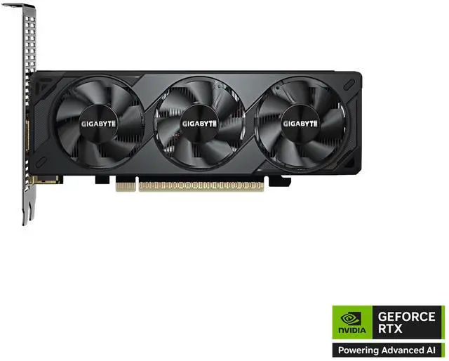 GIGABYTE Low Profile GeForce RTX 5050 8GB GDDR6 PCI Express 5 0 x8 Low Profile Graphics Card GV N5050OC 8GL