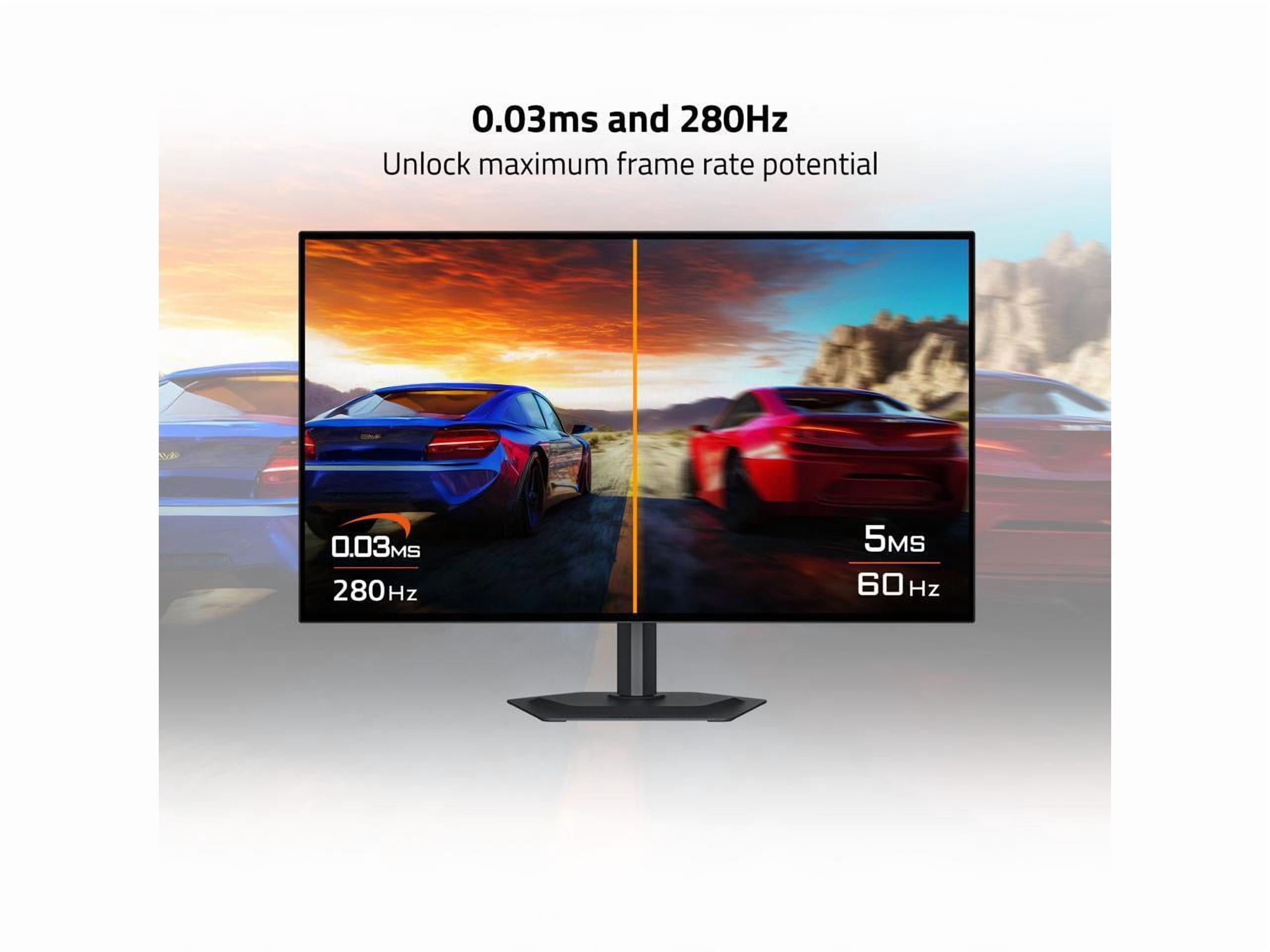 GIGABYTE MO27Q28G 27" W OLED Gaming Monitor QHD 2560x1440 280Hz 0 03ms GTG   AMD FreeSync Premium Pro  G SYNC Compatible   Type C KVM   HDMI  DP  Type C Height and Tilt Adjustable   Black