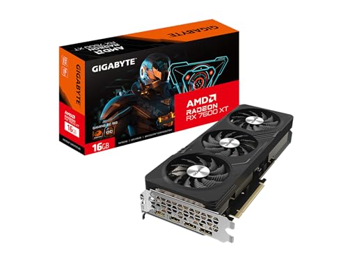 GIGABYTE Radeon RX 7600 XT Gaming OC 16G Graphics Card  3X WINDFORCE Fans 16GB 128 bit GDDR6  GV R76XTGAMING OC 16GD Video Card