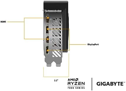 GIGABYTE Radeon RX 7700 XT Gaming OC 12G Graphics Card  3X WINDFORCE Fans 12GB 192 bit GDDR6  GV R77XTGAMING OC 12GD Video Card
