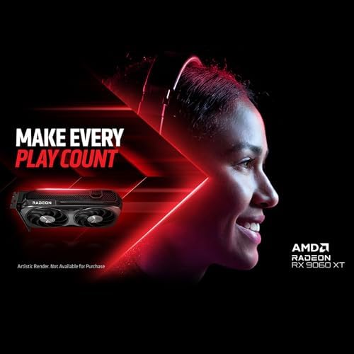 GIGABYTE Radeon RX 9060 XT Gaming OC 16G Graphics Card  PCIe 5 0  16GB GDDR6  GV R9060XTGAMING OC 16GD Video Card