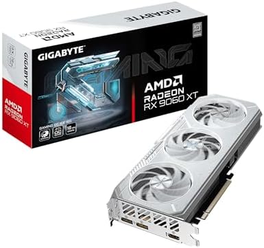 GIGABYTE Radeon RX 9060 XT Gaming OC 16G Graphics Card  PCIe 5 0  16GB GDDR6  GV R9060XTGAMING OC 16GD Video Card