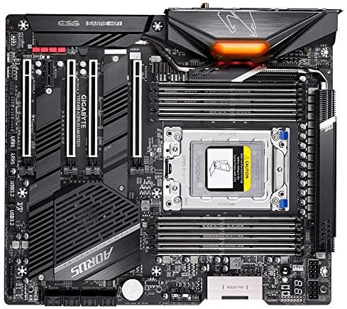 GIGABYTE TRX40 AORUS Master  sTRX AMD TRX40/Fins Array Heatsink/16 3 Phases Infineon Digital VRM/3x PCIe 4 0x4 M 2/Intel WiFi 6/5GbE 1GbE LAN/E ATX/AMD Motherboard 