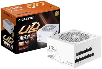 GIGABYTE UD750GM PG5 V2 ICE   750W 80 Plus Platinum Certified   PCIe5 1 Ready   ATX3 1   Fully Modular Power Supply  GP UD750GM PG5 ICE 