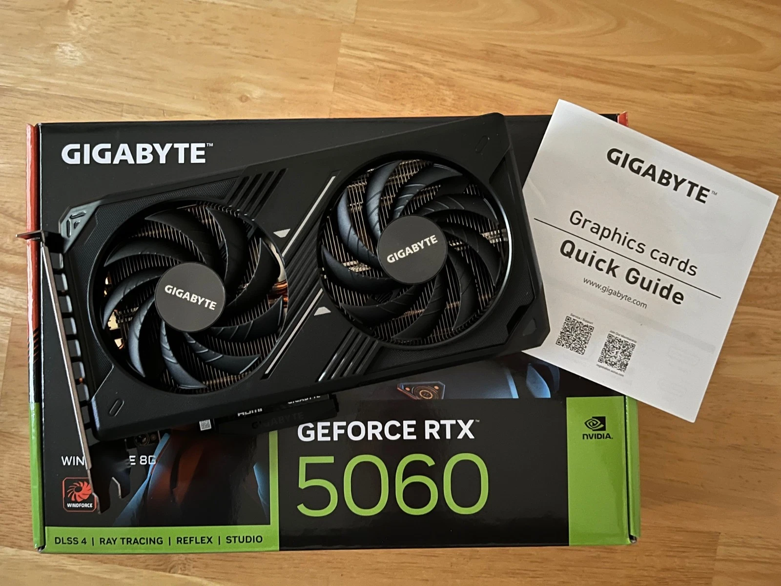 GIGABYTE WINDFORCE GeForce RTX 5060 8GB Graphics Card