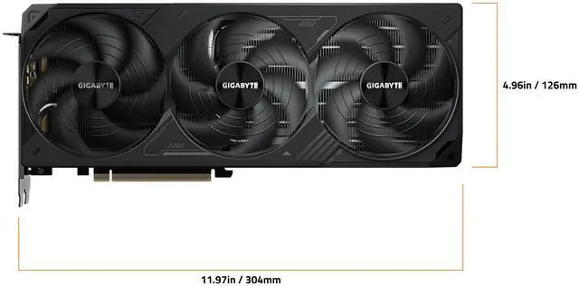 GIGABYTE WINDFORCE GeForce RTX 5080 16GB GDDR7 PCI Express 5 0 x16 ATX SFF Graphics Card GV N5080WF3 16GD