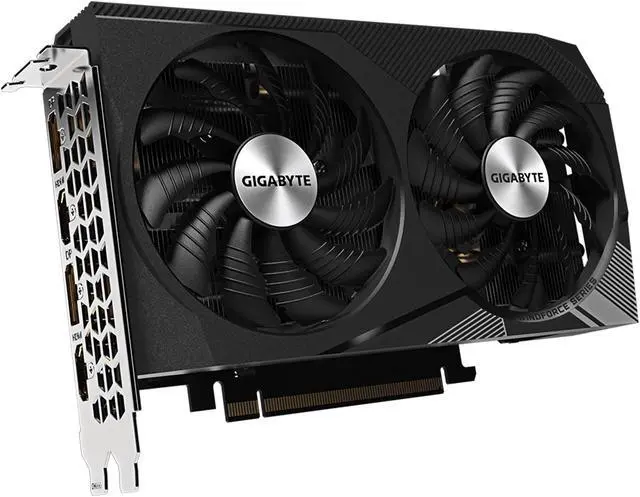 GIGABYTE WINDFORCE OC GeForce RTX 3060 12GB GDDR6 PCI Express 4 0 x16 ATX Graphics Card GV N3060WF2OC 12GD REV2 0