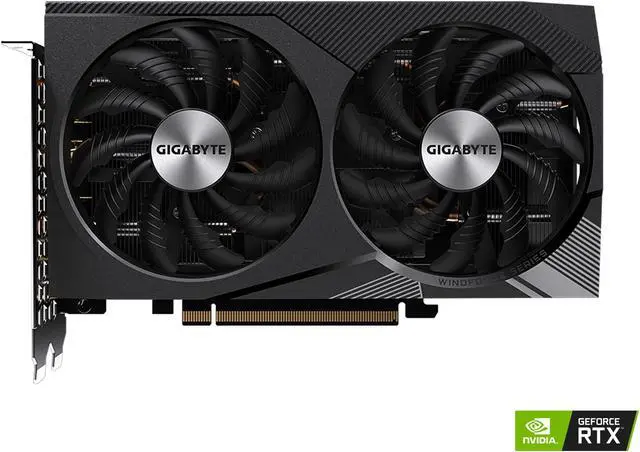 GIGABYTE WINDFORCE OC GeForce RTX 3060 12GB GDDR6 PCI Express 4 0 x16 ATX Graphics Card GV N3060WF2OC 12GD