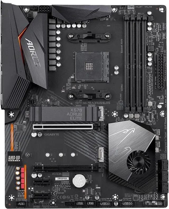 GIGABYTE X570 AORUS ELITE AMD Ryzen 3000 PCIe 4 0 SATA 6Gb/s USB 3 2 AMD X570 ATX Motherboard