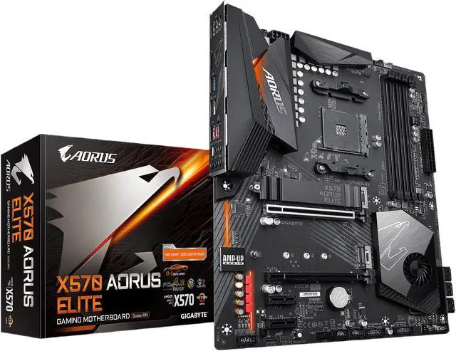 GIGABYTE X570 AORUS ELITE AMD Ryzen 3000 PCIe 4 0 SATA 6Gb/s USB 3 2 AMD X570 ATX Motherboard