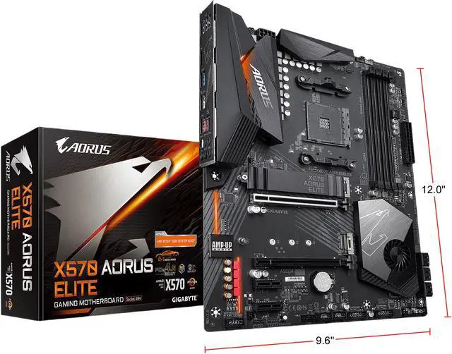 GIGABYTE X570 AORUS ELITE AMD Ryzen 3000 PCIe 4 0 SATA 6Gb/s USB 3 2 AMD X570 ATX Motherboard