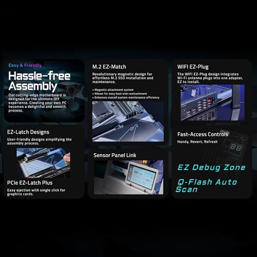 GIGABYTE X870E AORUS Master AMD AM5 LGA 1718 Placa base, ATX, DDR5, 4X M.2, PCIe 5.0, USB4, WIFI7, LAN de 5GbE, cierre EZ-Latch, garantía de 5 años