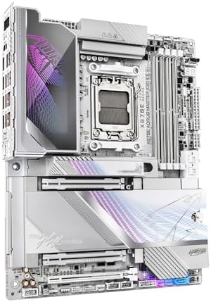 GIGABYTE X870E AORUS Master X3D ICE AMD AM5 LGA 1718 ATX Motherboard  Supports AMD Ryzen 9000/8000/7000 Series Processors  DDR5  18 2 2 Power Phase  5X M 2  PCIe 5 0  WIFI7  10GbE  5 Year Warranty