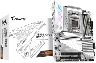 GIGABYTE X870E AORUS Master X3D ICE AMD AM5 LGA 1718 ATX Motherboard  Supports AMD Ryzen 9000/8000/7000 Series Processors  DDR5  18 2 2 Power Phase  5X M 2  PCIe 5 0  WIFI7  10GbE  5 Year Warranty