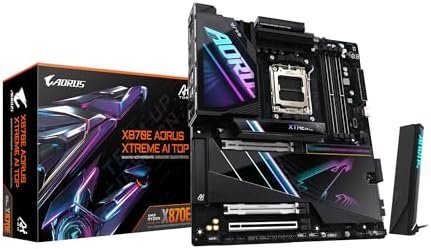 GIGABYTE X870E AORUS Master X3D ICE AMD AM5 LGA 1718 ATX placa base, soporta procesadores AMD Ryzen serie 9000/8000/7000, DDR5, fase de potencia 18+2+2, 5X M.2, PCIe 5.0, WIFI7, 10GbE, garantía de 5