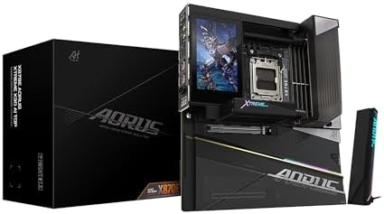 GIGABYTE X870E AORUS Master X3D ICE AMD AM5 LGA 1718 ATX placa base, soporta procesadores AMD Ryzen serie 9000/8000/7000, DDR5, fase de potencia 18+2+2, 5X M.2, PCIe 5.0, WIFI7, 10GbE, garantía de 5