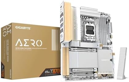 GIGABYTE X870E AORUS Master X3D ICE AMD AM5 LGA 1718 ATX placa base, soporta procesadores AMD Ryzen serie 9000/8000/7000, DDR5, fase de potencia 18+2+2, 5X M.2, PCIe 5.0, WIFI7, 10GbE, garantía de 5